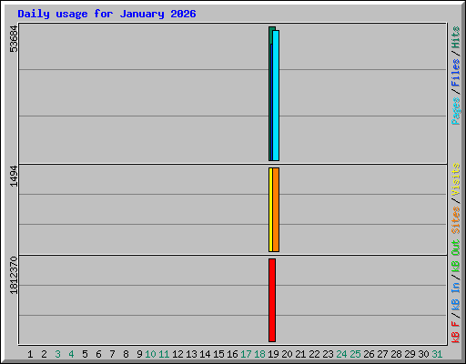 Daily usage for January 2026